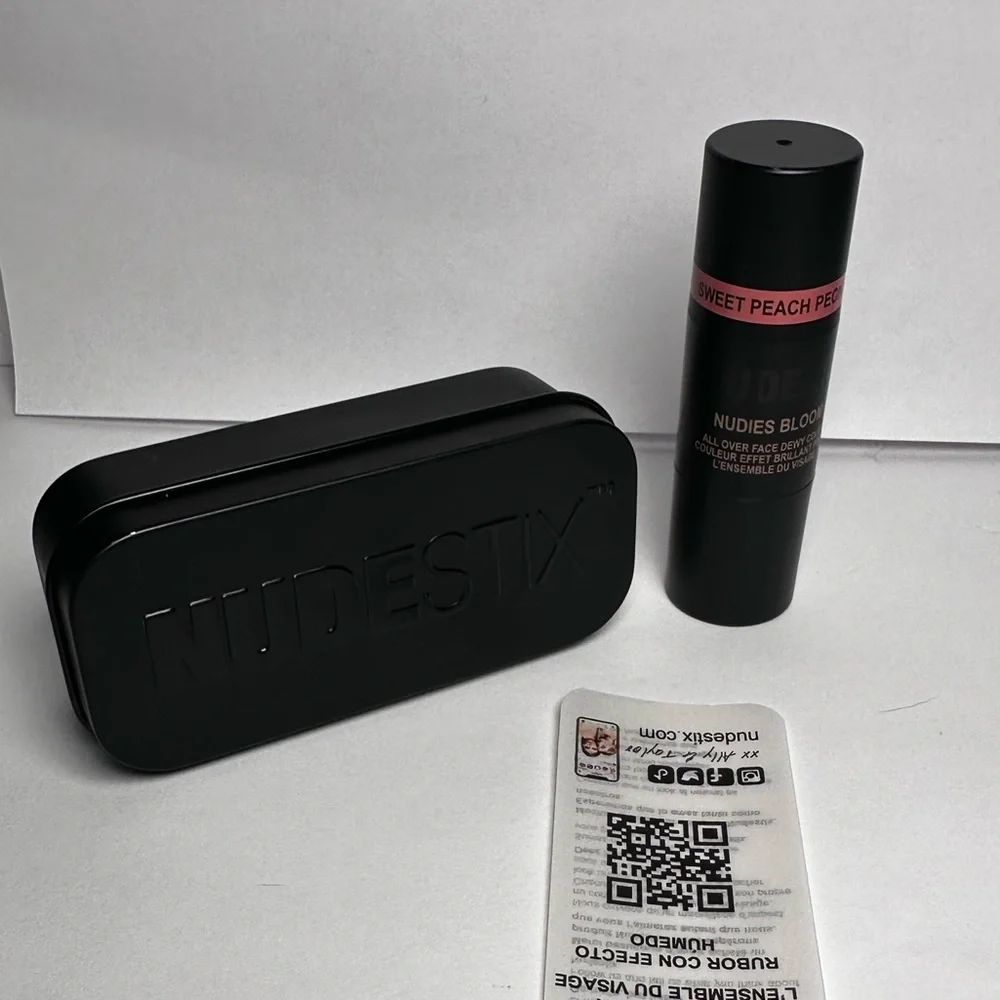Sweet Peach Peony - NUDESTIX Nudies Cream Blush Stick (High Shine Finish) NIB
